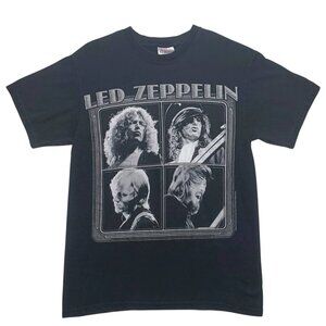 VINTAGE T-SHIRT Led Zeppelin North American Tour 1973 (2006) Hanes S Black TEE